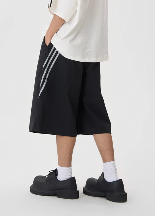 JHYQ Striped Sports Baggy Shorts