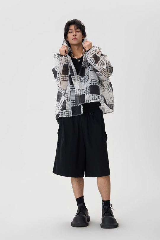 JHYQ Heavyweight Flutter Belt Baggy Sweat Shorts