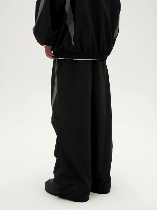 VOTE Black & Gray Patchwork Sport Track Pants