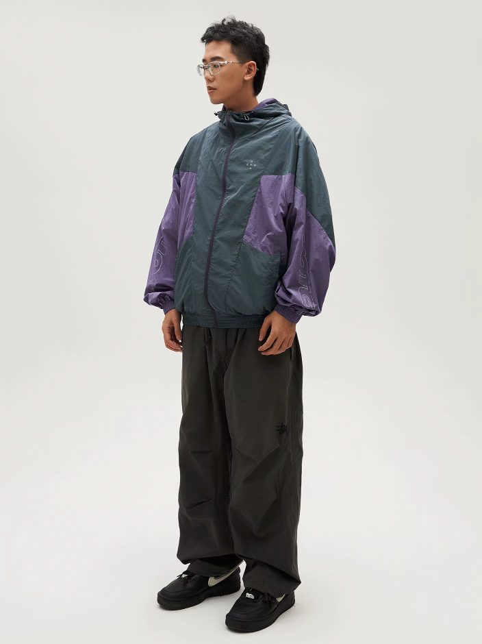 VOTE Colorblock Outdoor Windbreaker Jacket