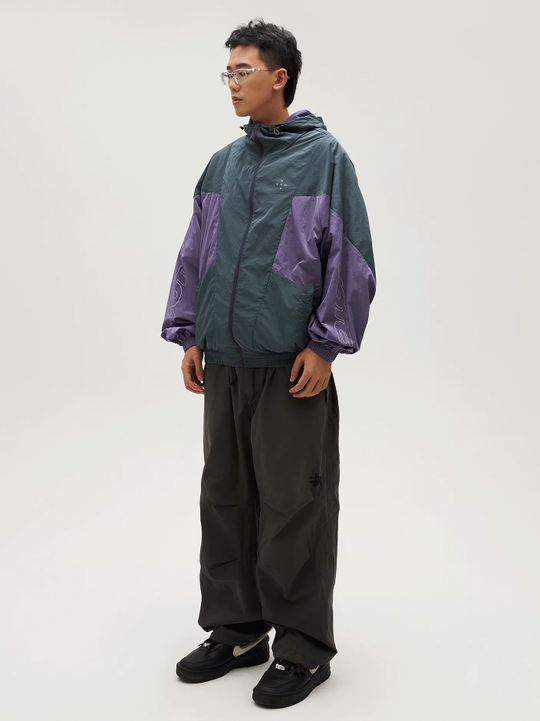 VOTE Colorblock Outdoor Windbreaker Jacket