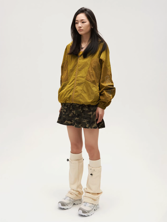 VOTE Colorblock Outdoor Windbreaker Jacket