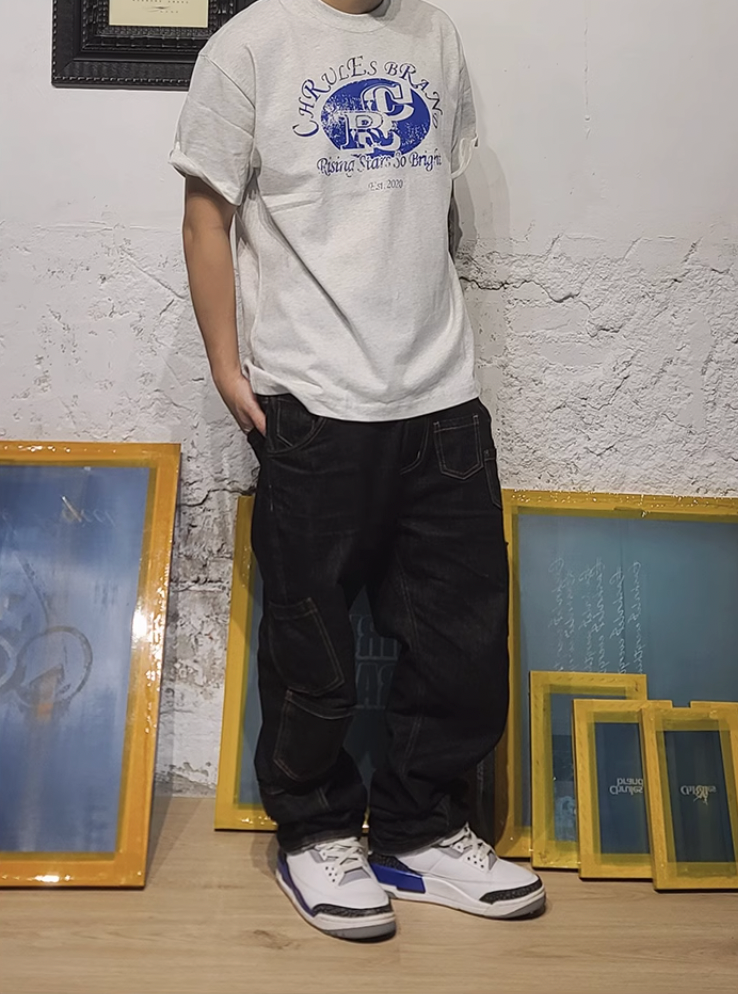 Cashrules / CHRULES Vintage Street Logo Print Tee | Face 3 Face