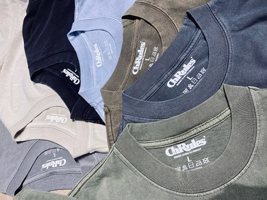 Cashrules / CHRULES Washed Old Solid Color Tee | Face 3 Face