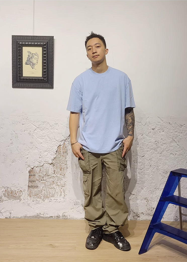 Cashrules / CHRULES Washed Old Solid Color Tee | Face 3 Face