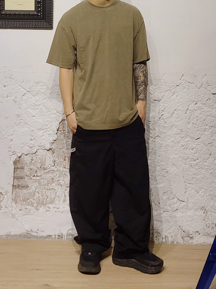 Cashrules / CHRULES Washed Old Solid Color Tee | Face 3 Face