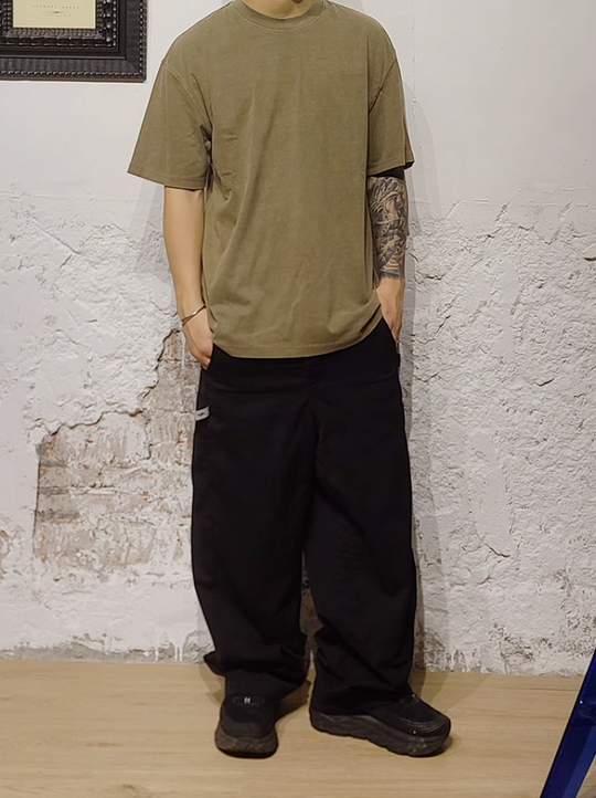 Cashrules / CHRULES Washed Old Solid Color Tee | Face 3 Face