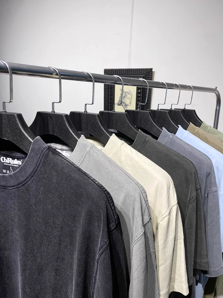 Cashrules / CHRULES Washed Old Solid Color Tee | Face 3 Face