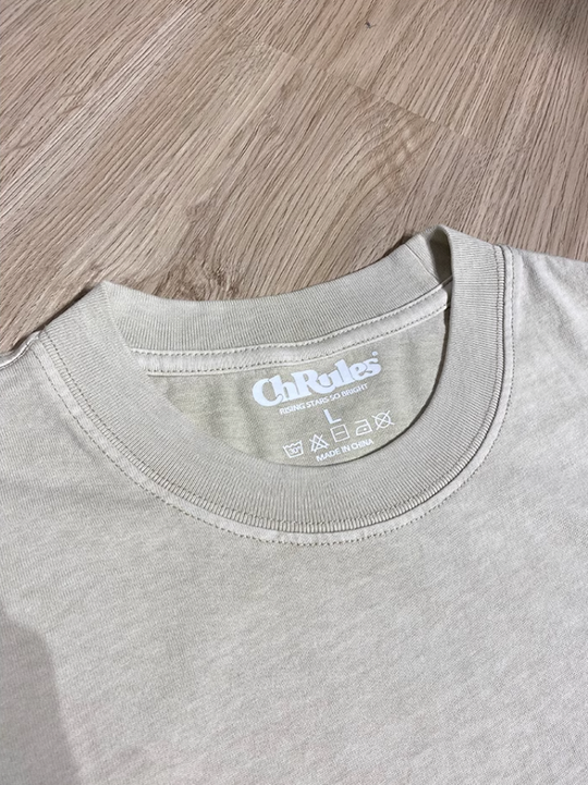 Cashrules / CHRULES Washed Old Solid Color Tee | Face 3 Face