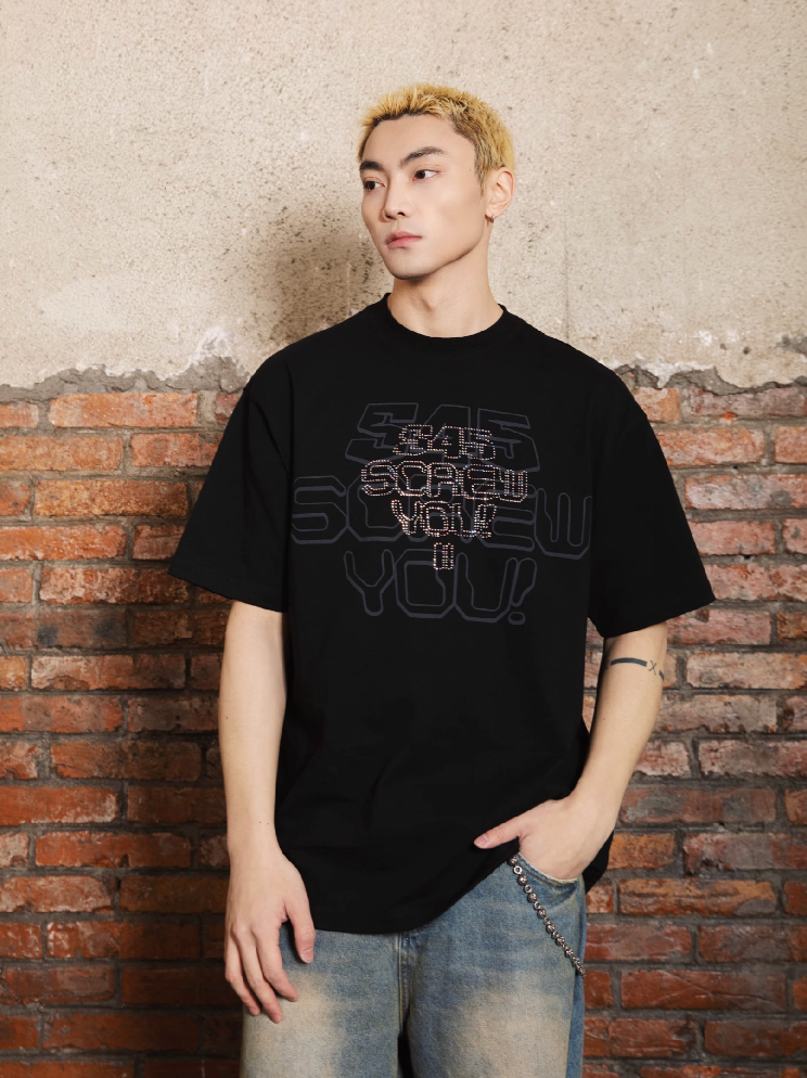 S45 Hot Diamond Printed Tee | Face 3 Face