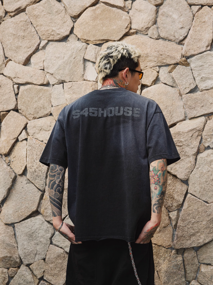 S45 Spray Dirty Washed Tee | Face 3 Face