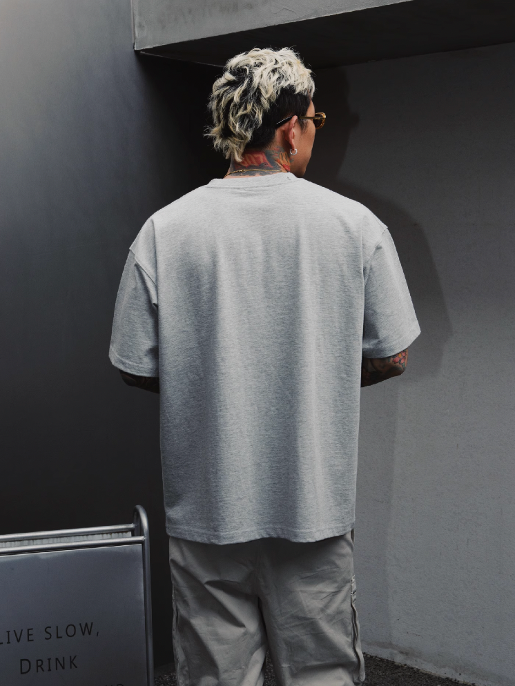 S45 Shoulder Small Embroidered Logo Tee | Face 3 Face