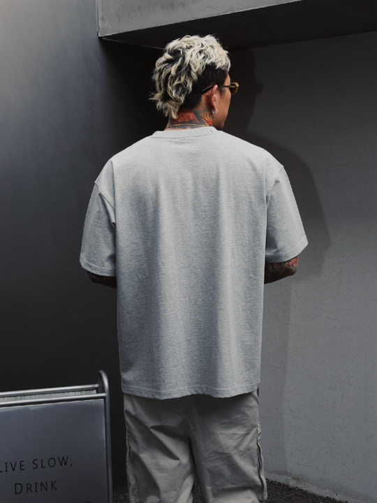 S45 Shoulder Small Embroidered Logo Tee | Face 3 Face