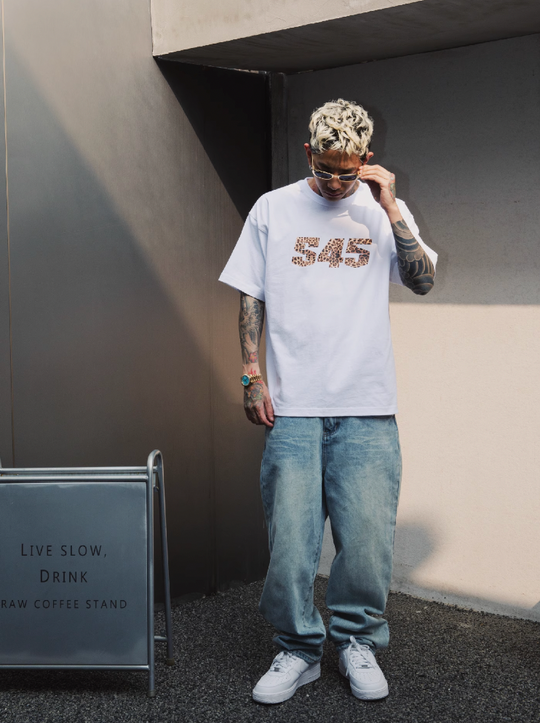 S45 Leopard Logo Print Tee | Face 3 Face