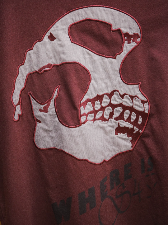 S45 Patch Skull Washed Logo Embroidery Tee | Face 3 Face