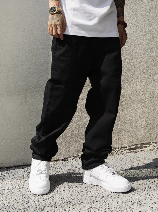 S45 Embroidered Basic Washed Jeans | Face 3 Face