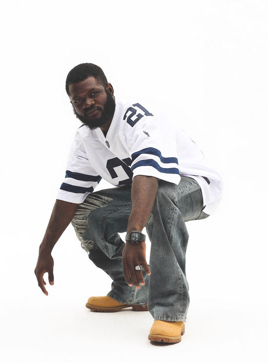 UNTILWERICH Mesh Quilting Embroidered Hockey Jersey | Face 3 Face