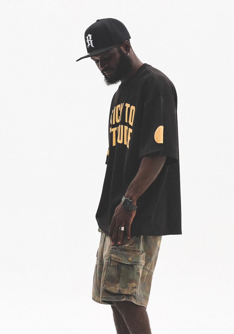 UNTILWERICH Mesh Basic Slogan Print Short Sleeve Basketball Tee | Face 3 Face