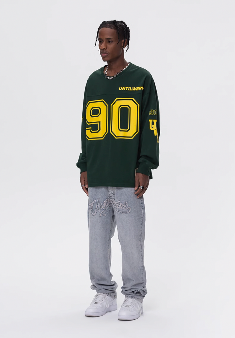 UNTILWERICH 90 Logo Hockey Long Sleeve Jersey Tee | Face 3 Face