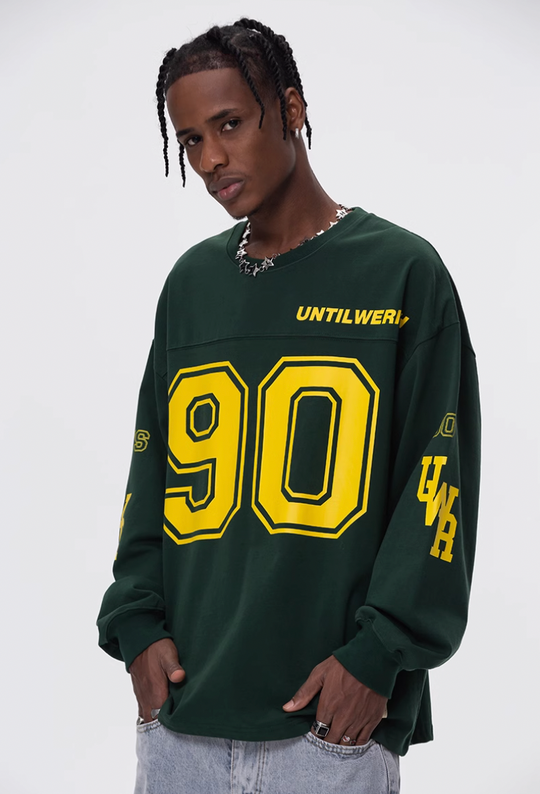 UNTILWERICH 90 Logo Hockey Long Sleeve Jersey Tee | Face 3 Face
