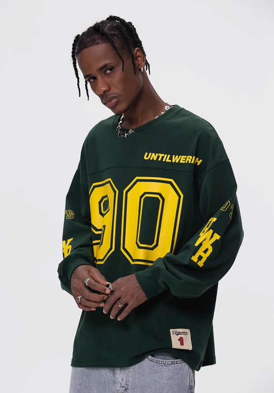 UNTILWERICH 90 Logo Hockey Long Sleeve Jersey Tee | Face 3 Face