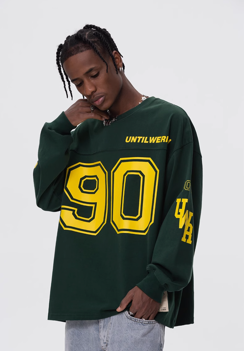 UNTILWERICH 90 Logo Hockey Long Sleeve Jersey Tee | Face 3 Face