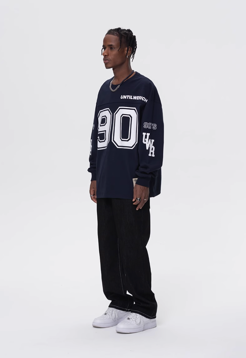 UNTILWERICH 90 Logo Hockey Long Sleeve Jersey Tee | Face 3 Face