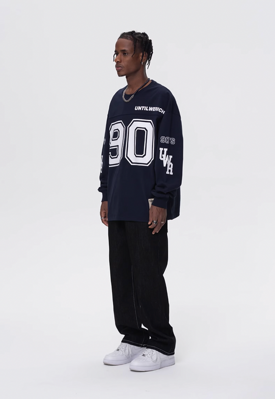 UNTILWERICH 90 Logo Hockey Long Sleeve Jersey Tee | Face 3 Face
