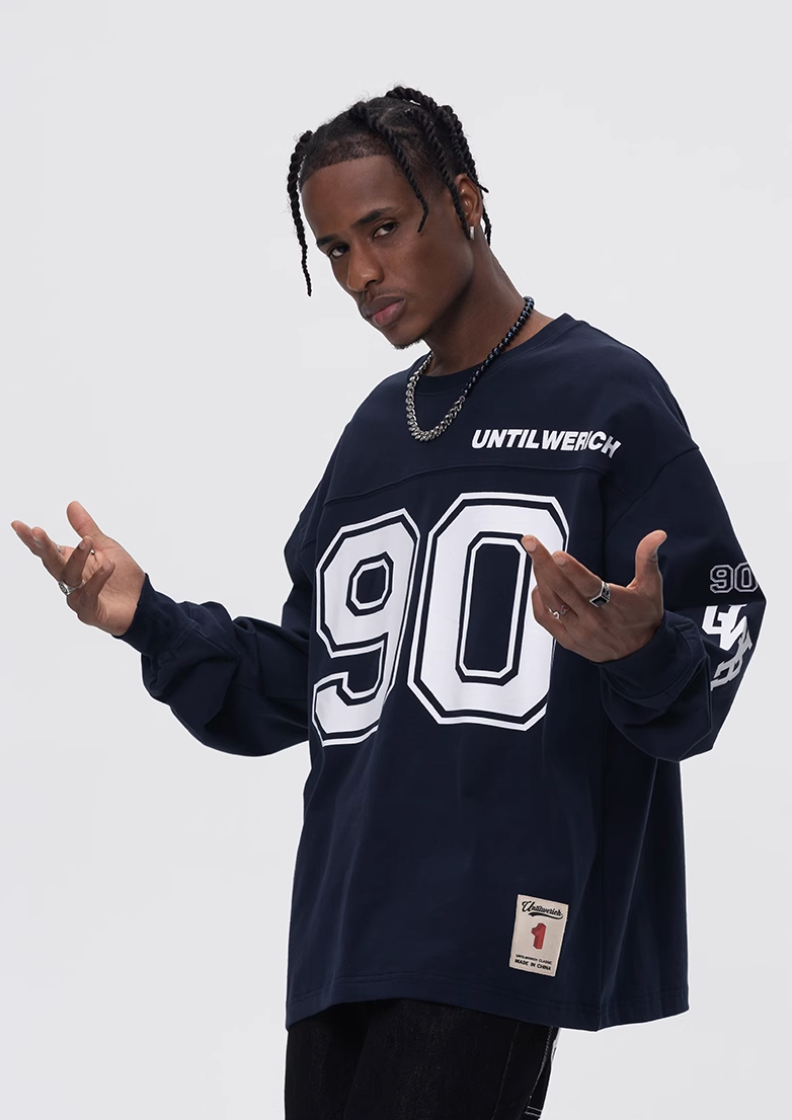 UNTILWERICH 90 Logo Hockey Long Sleeve Jersey Tee | Face 3 Face