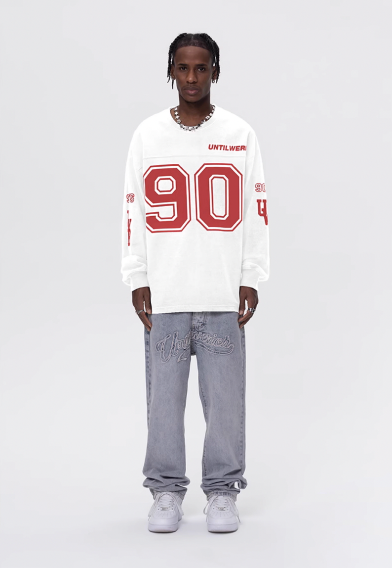 UNTILWERICH 90 Logo Hockey Long Sleeve Jersey Tee | Face 3 Face