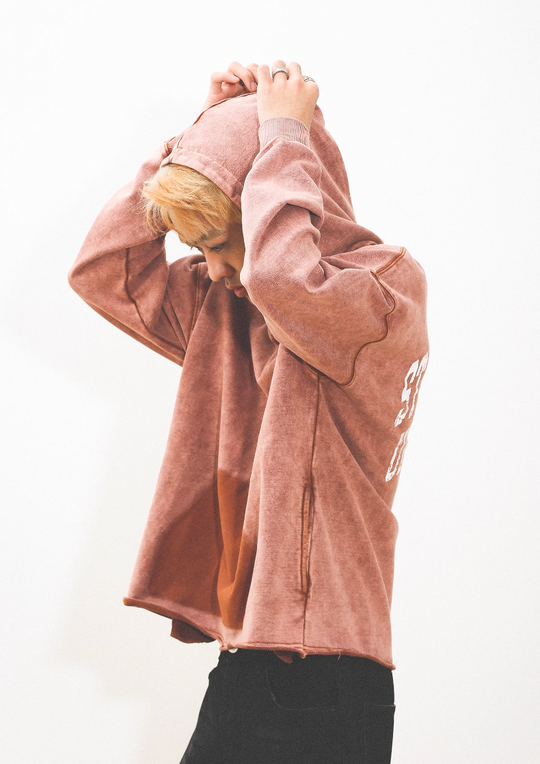 UNTILWERICH Heavy Washed Destruction Vintage Hoodie | Face 3 Face