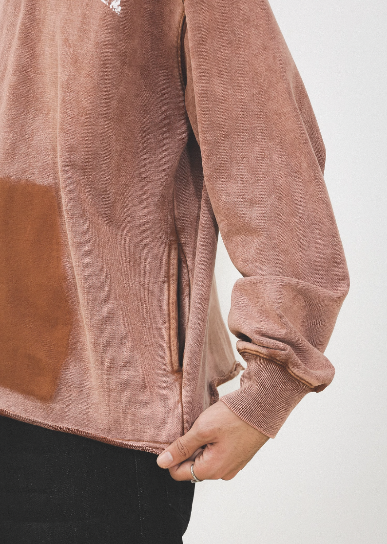 UNTILWERICH Heavy Washed Destruction Vintage Hoodie | Face 3 Face