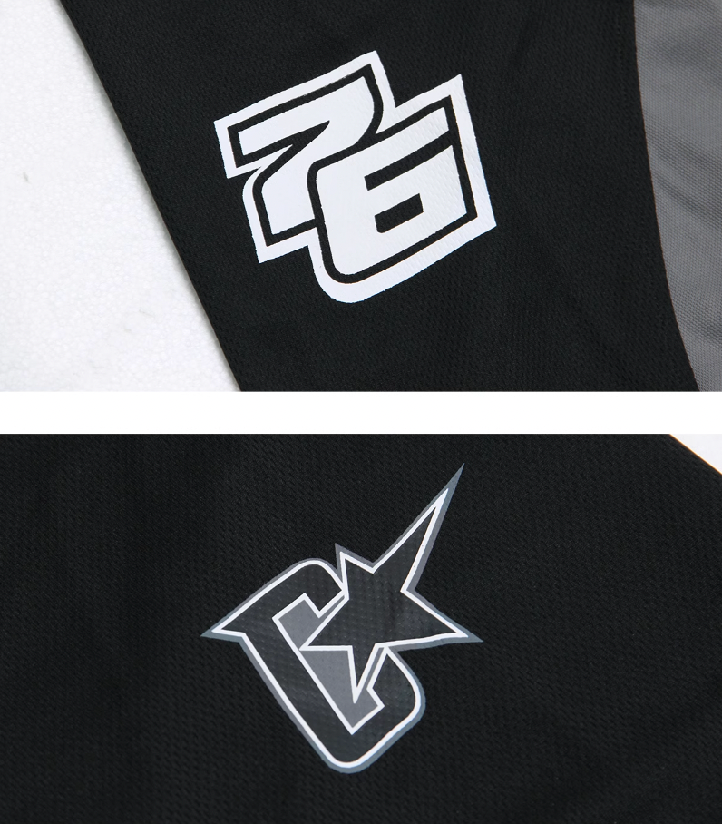 COMMAS Contrast Color Mesh Stitching Hockey Jersey | Face 3 Face
