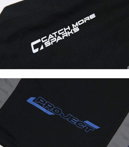 COMMAS Contrast Color Mesh Stitching Hockey Jersey | Face 3 Face