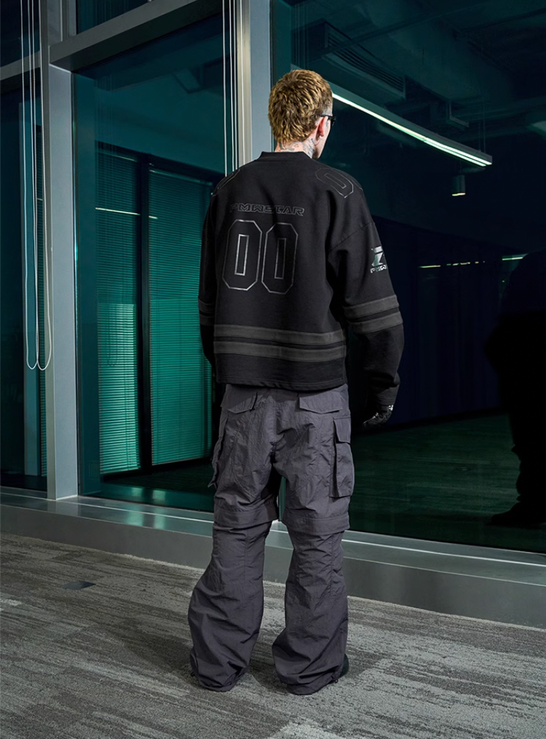 PMW Black Vintage Hockey Jersey | Face 3 Face