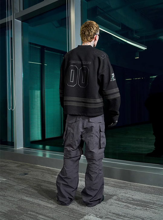 PMW Black Vintage Hockey Jersey | Face 3 Face