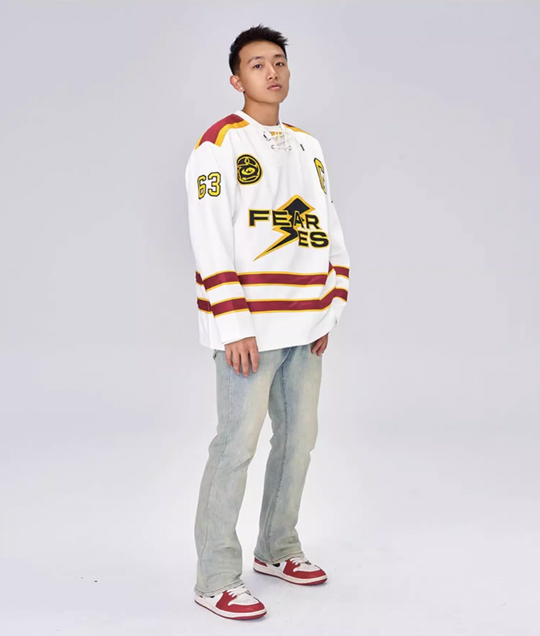OOTC Letters Lightning Bolt Hockey Jersey | Face 3 Face