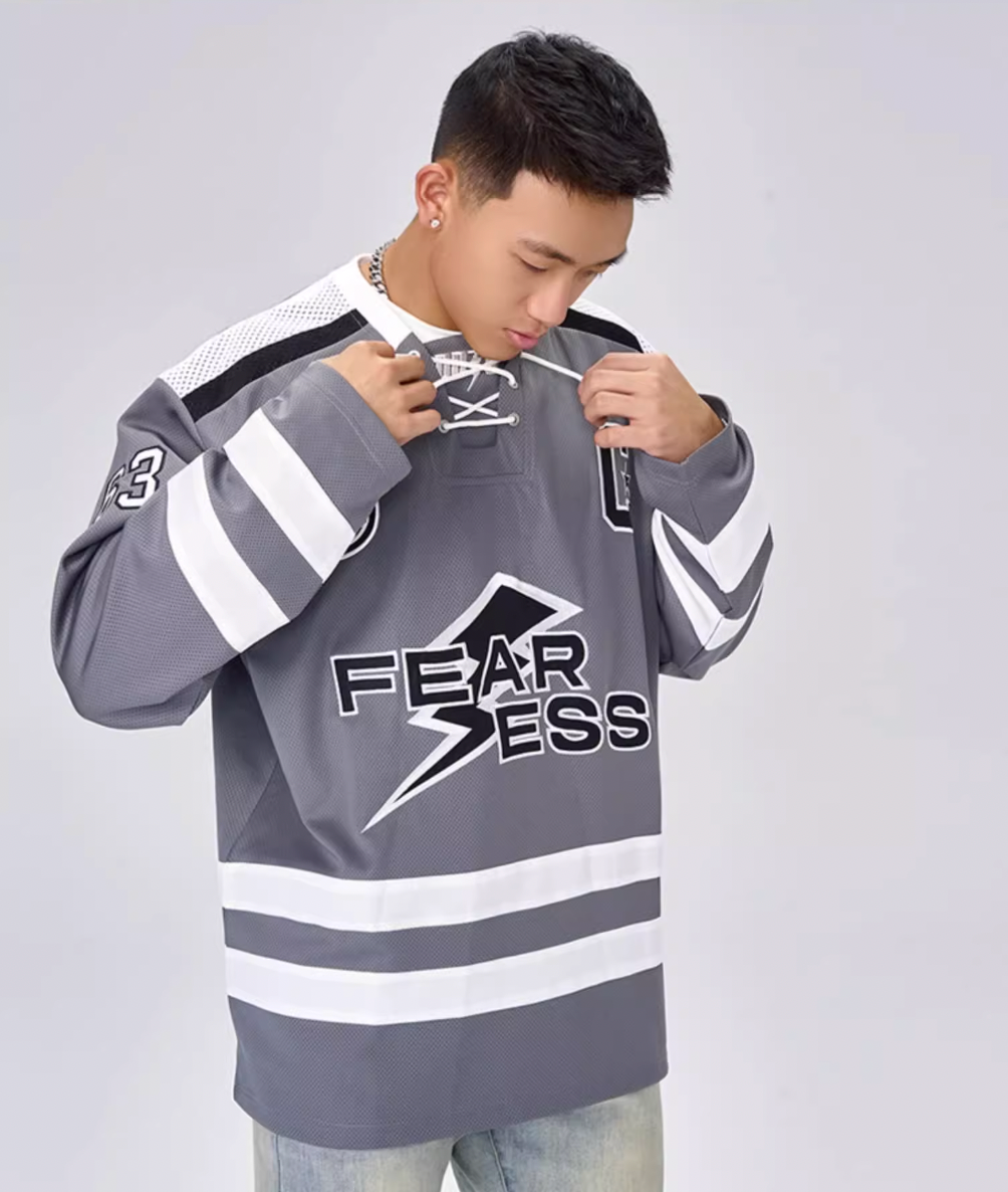 OOTC Letters Lightning Bolt Hockey Jersey | Face 3 Face