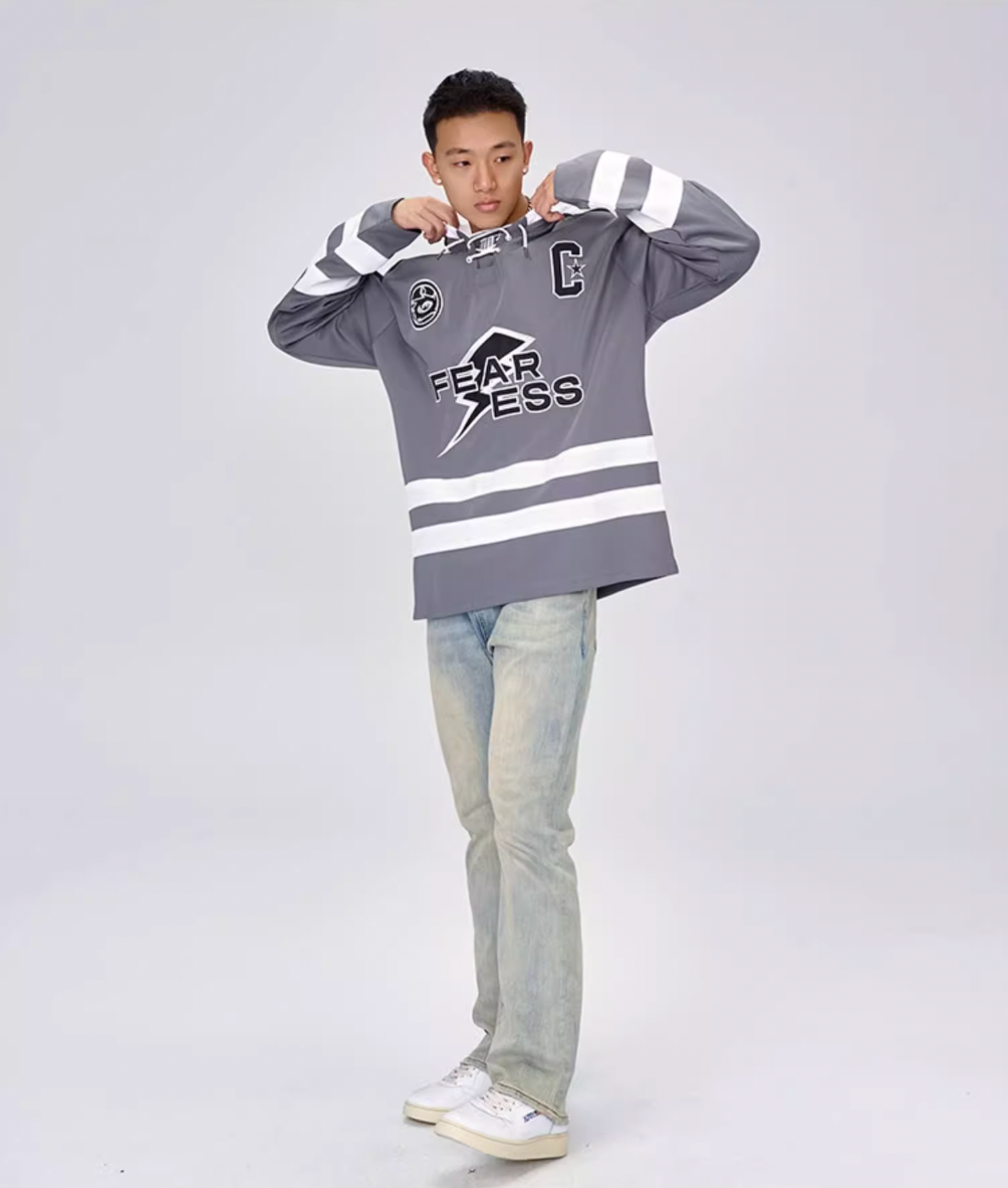 OOTC Letters Lightning Bolt Hockey Jersey | Face 3 Face