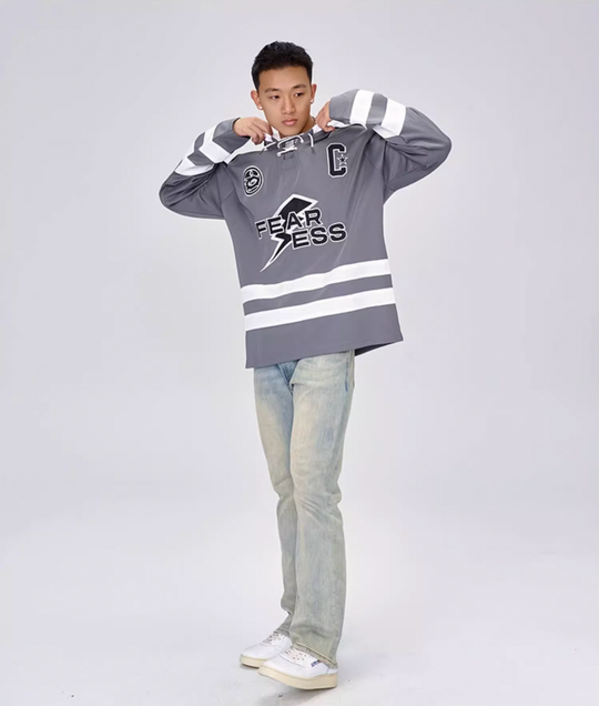 OOTC Letters Lightning Bolt Hockey Jersey | Face 3 Face