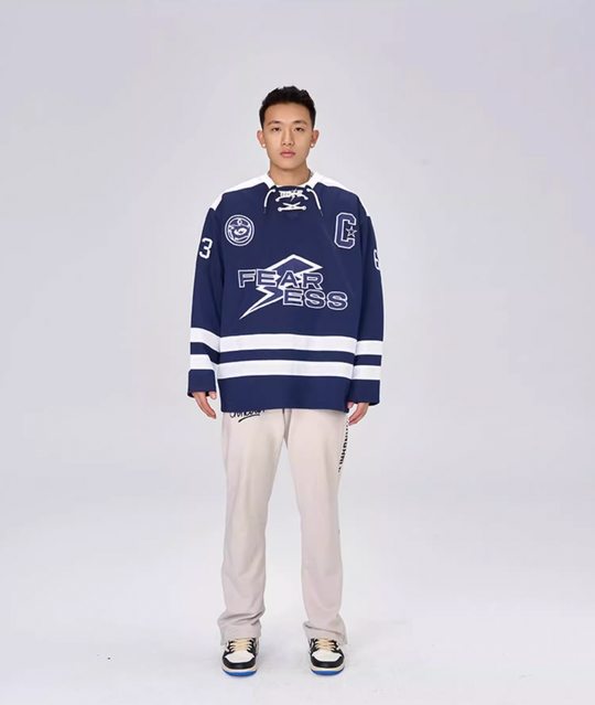 OOTC Letters Lightning Bolt Hockey Jersey | Face 3 Face