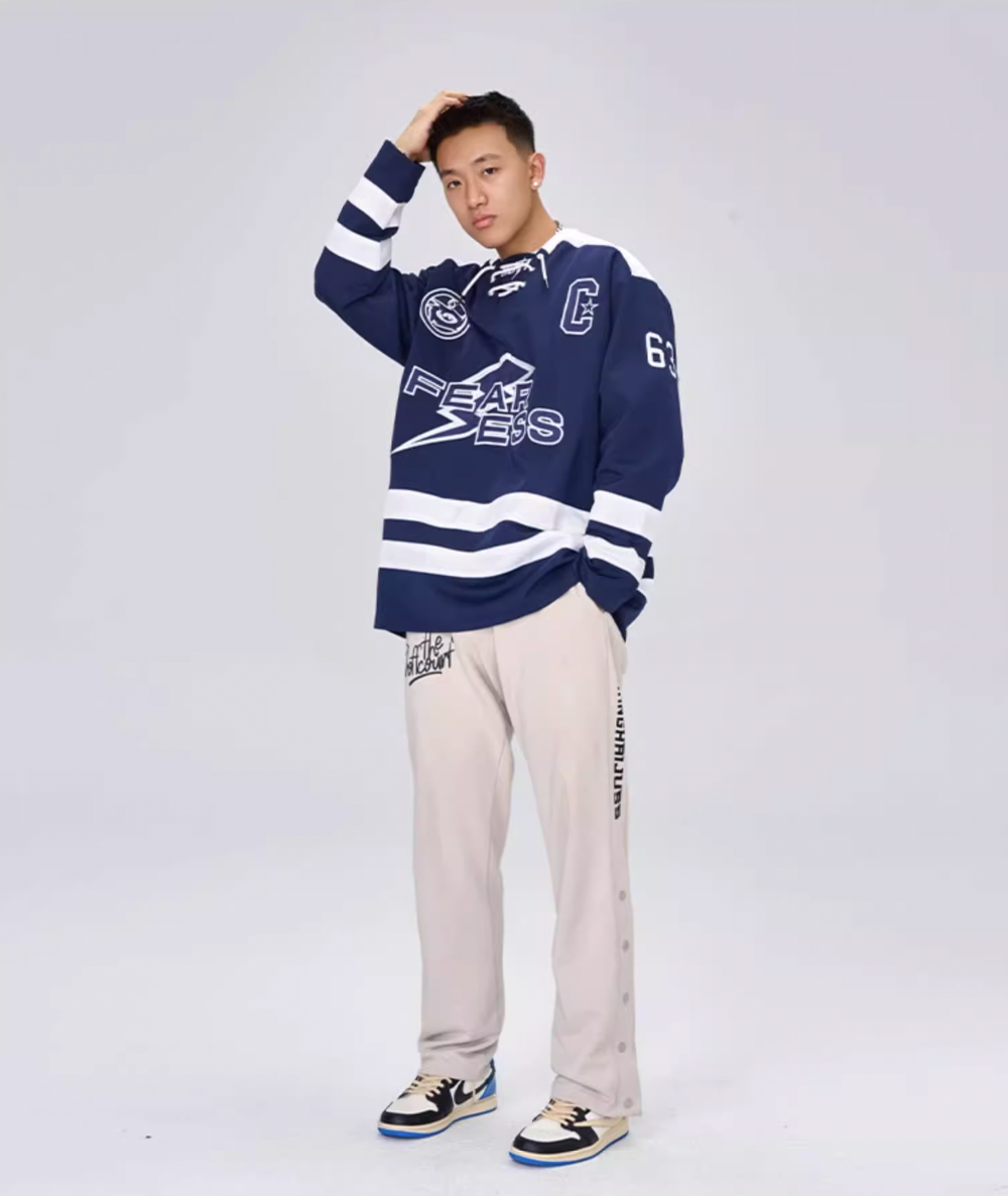 OOTC Letters Lightning Bolt Hockey Jersey | Face 3 Face