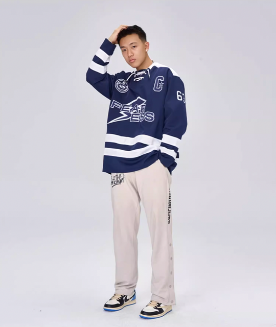 OOTC Letters Lightning Bolt Hockey Jersey | Face 3 Face