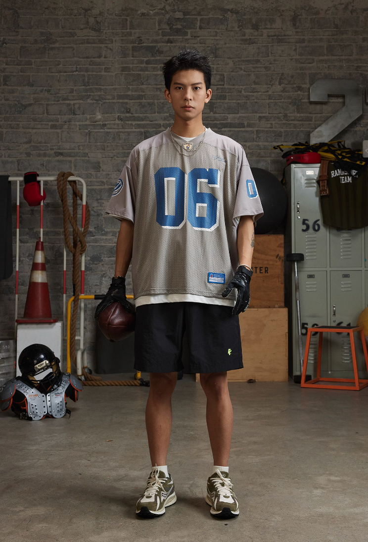 REAIMNESS Mesh Graffiti Rugby Jersey | Face 3 Face