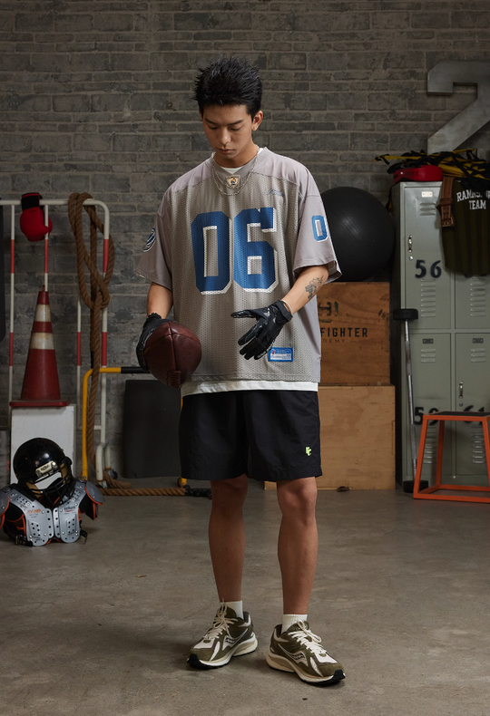 REAIMNESS Mesh Graffiti Rugby Jersey | Face 3 Face