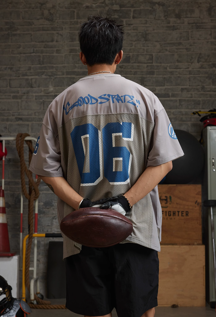 REAIMNESS Mesh Graffiti Rugby Jersey | Face 3 Face