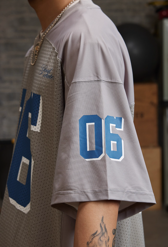 REAIMNESS Mesh Graffiti Rugby Jersey | Face 3 Face