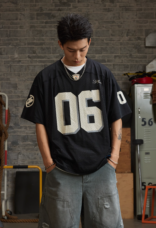 REAIMNESS Mesh Graffiti Rugby Jersey | Face 3 Face