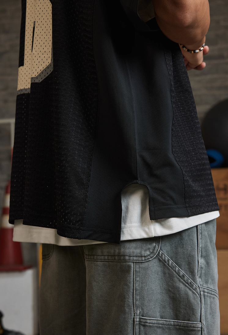 REAIMNESS Mesh Graffiti Rugby Jersey | Face 3 Face