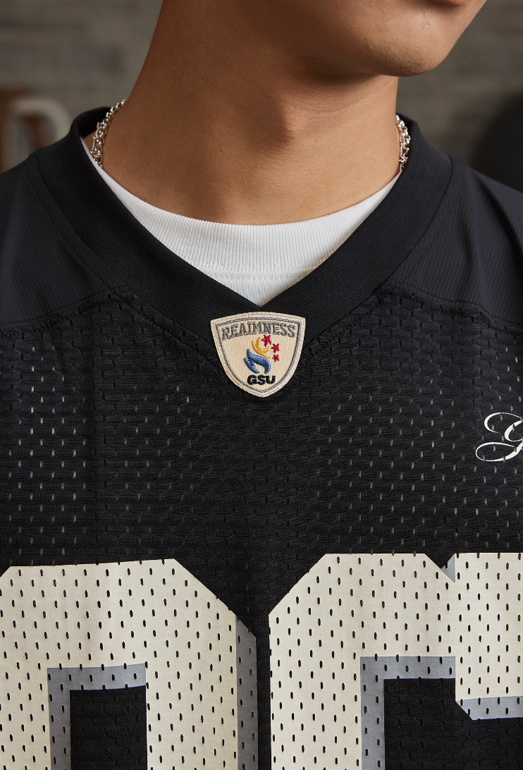 REAIMNESS Mesh Graffiti Rugby Jersey | Face 3 Face